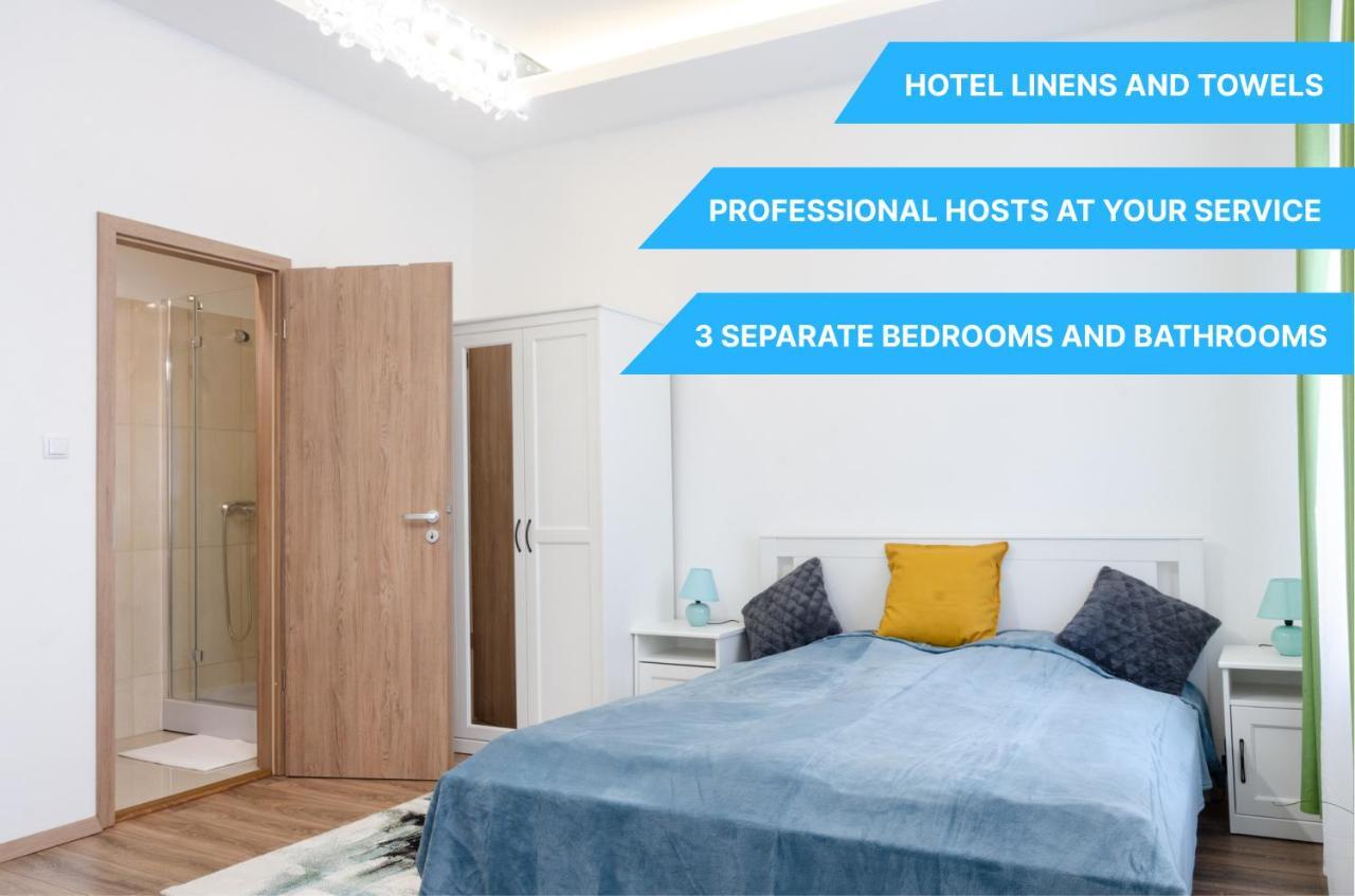 3 En Suit Bedroom Flat In The Main Centre For 6Ppl, 3Bdr,3Bthr,Ac Budapest Eksteriør billede